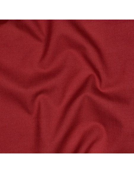 Tissu, Voile de Coton Uni, Rouge bordeaux, Laize 140 cm, 100% Coton 70g/m²