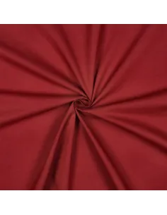 Tissu, Voile de Coton Uni, Rouge bordeaux, Laize 140 cm, 100% Coton 70g/m²