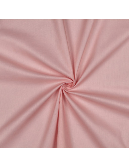 Tissu, Voile de Coton Uni, Rose, Laize 140 cm, 100% Coton 70g/m²