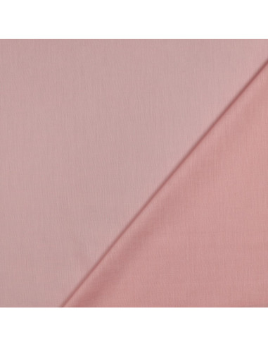 Tissu, Voile de Coton Uni, Rose, Laize 140 cm, 100% Coton 70g/m²