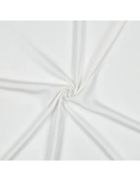 Tissu, Viscose Unie Radiance, Blanc, Laize 142 cm, 100% Viscose 110g/m²