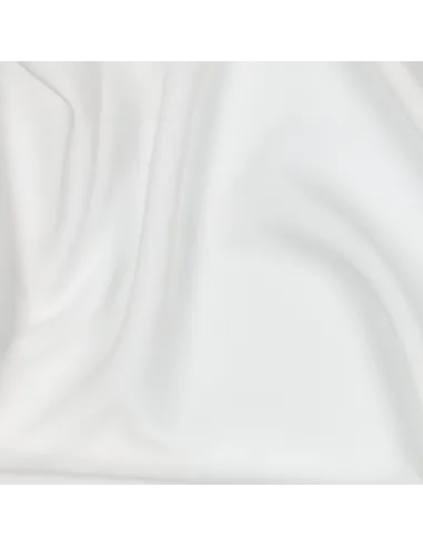 Tissu, Viscose Unie Radiance, Blanc, Laize 142 cm, 100% Viscose 110g/m²