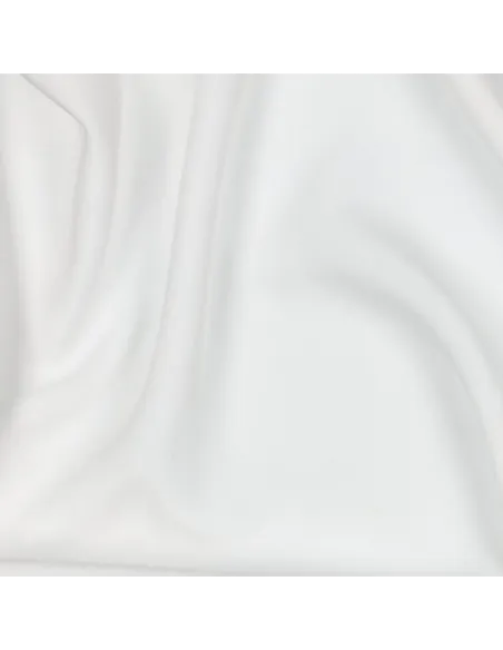 Tissu, Viscose Unie Radiance, Blanc, Laize 142 cm, 100% Viscose 110g/m²