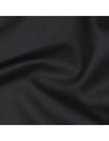 Tissu, Canvas Uni, Noir, Laize 140 cm, 100% Coton 225g/m²