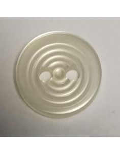 Bouton à Pied en Polyester Lisse Bleu Cobalt 12 mm | Zephyr