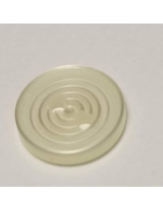 Bouton à Pied en Polyester Lisse Bleu Cobalt 12 mm | Zephyr 2