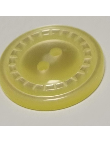 Bouton à Pied en Polyester Lisse Bleu Cobalt 12 mm | Zephyr