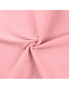 Tissu, Bord-côte tubulaire, Rose bébé, Laize 70 cm, Coton/Élasthanne