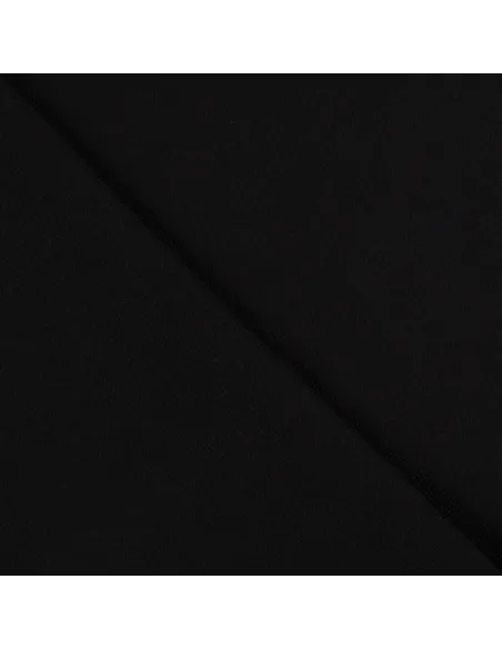 Tissu, Bord-côte tubulaire, Noir, Laize 70 cm, Coton/Élasthanne