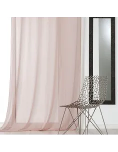 Voilage Linette rose poudré au Mètre | Zephyr Tissus 2