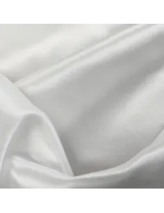 Satin de Soie Véritable 16 Mommes Blanc | Zephyr Tissus 2