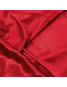 Satin de Soie Véritable 16 Mommes Rouge | Zephyr Tissus