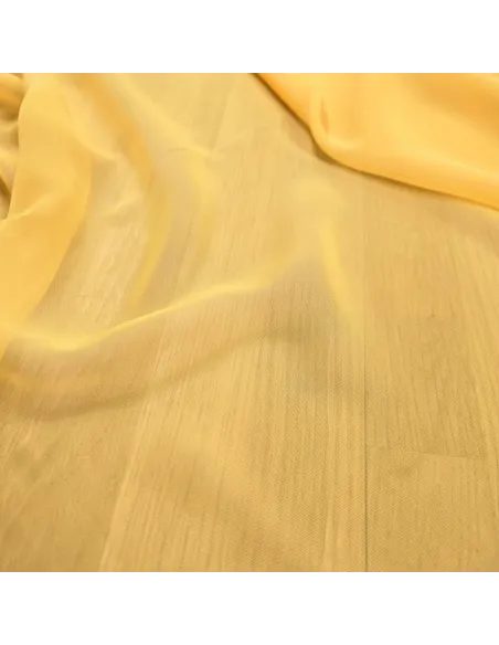 Acheter Mousseline Légère Jaune Vif au Mètre | Zephyr Tissus