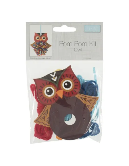 Kit de décoration Pom Pom : Hibou