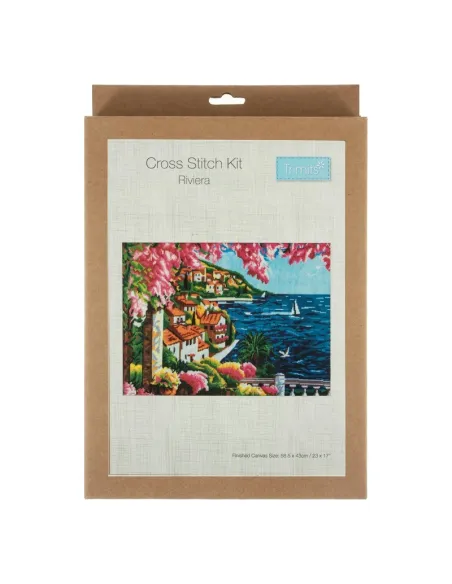 Kit de points de croix comptés Extra Large Riviera - Zéphyr Tissus