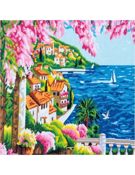 Kit de points de croix comptés Extra Large Riviera - Zéphyr Tissus