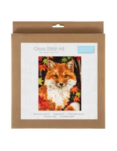 Kit de points de croix comptés Large Renard - Zéphyr Tissus