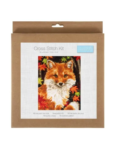 Kit de points de croix comptés Large Renard - Zéphyr Tissus