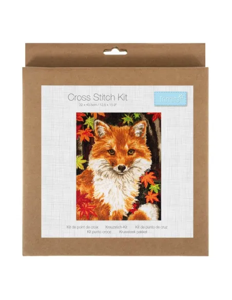 Kit de points de croix comptés Large Renard - Zéphyr Tissus