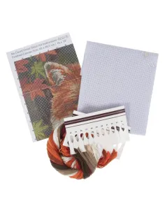Kit de points de croix comptés Large Renard - Zéphyr Tissus 2