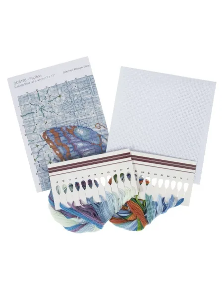 Kit de points de croix comptés Large Papillon - Zéphyr Tissus
