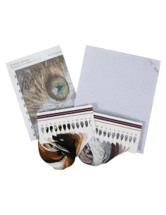 Kit de points de croix comptés Large Chat - Zéphyr Tissus 2