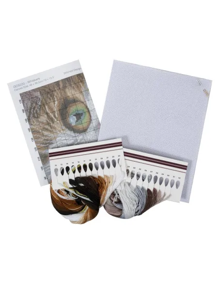 Kit de points de croix comptés Large Chat - Zéphyr Tissus