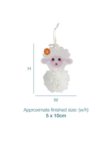 Kit de décoration Pom Pom : Mouton