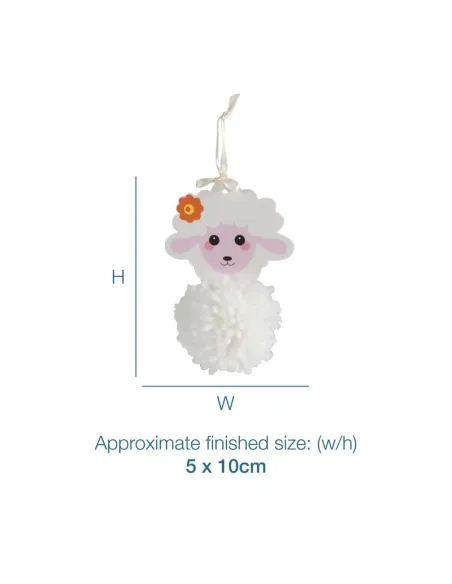 Kit de décoration Pom Pom : Mouton