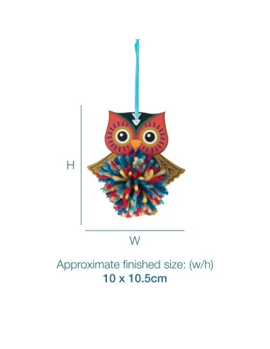 Kit de décoration Pom Pom : Hibou