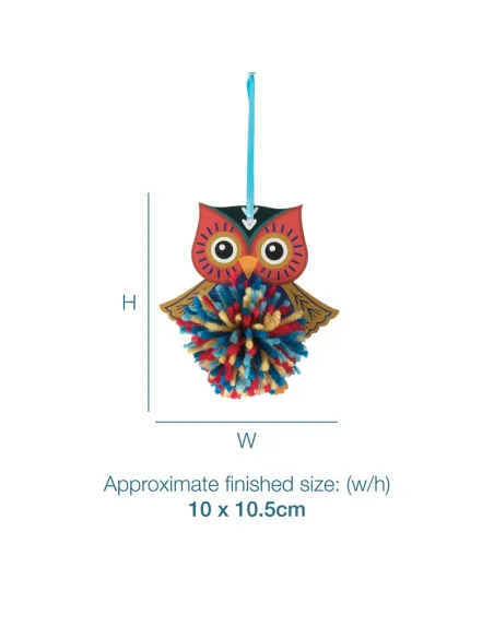 Kit de décoration Pom Pom : Hibou