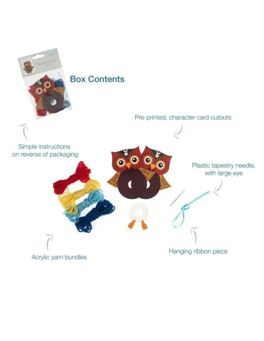 Kit de décoration Pom Pom : Hibou