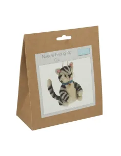 Kit de feutrage à l'aiguille Chat - Zéphyr Tissus