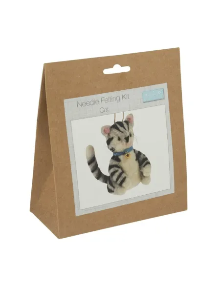 Kit de feutrage à l'aiguille Chat - Zéphyr Tissus