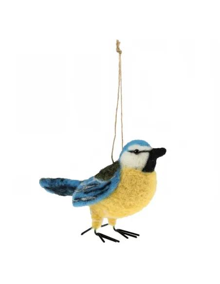 Kit de feutrage à l'aiguille Mésange bleue - Zéphyr Tissus