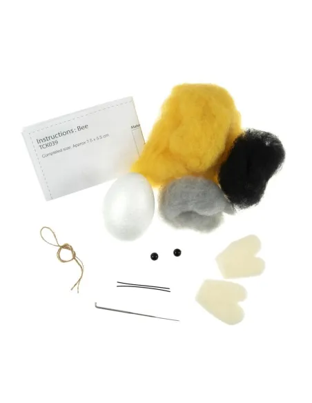 Kit de feutrage à l'aiguille Abeille - Zéphyr Tissus