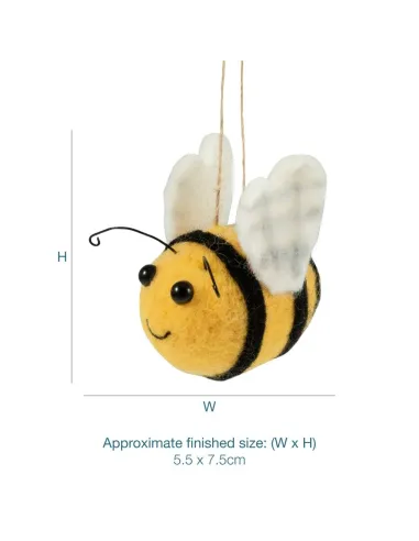 Kit de feutrage à l'aiguille Abeille - Zéphyr Tissus