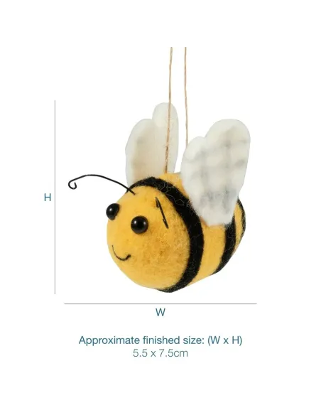 Kit de feutrage à l'aiguille Abeille - Zéphyr Tissus