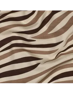 Peau d'animal Naturel/Marron au Mètre | Zephyr Tissus