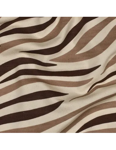 Peau d'animal Naturel/Marron au Mètre | Zephyr Tissus
