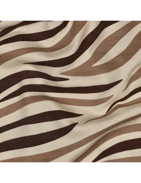 Peau d'animal Naturel/Marron au Mètre | Zephyr Tissus