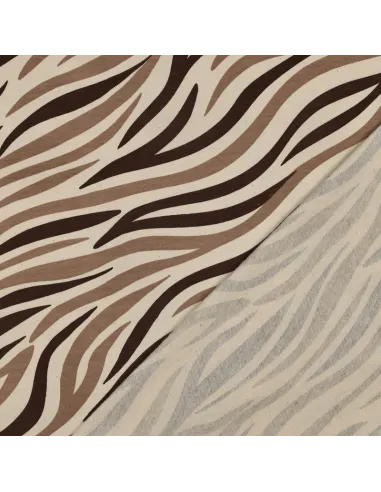 Peau d'animal Naturel/Marron au Mètre | Zephyr Tissus