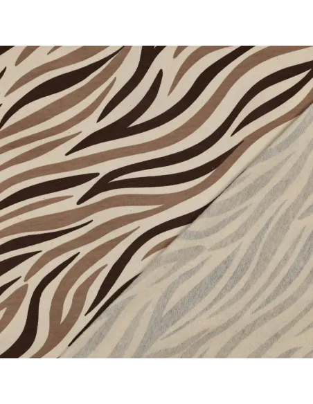 Peau d'animal Naturel/Marron au Mètre | Zephyr Tissus