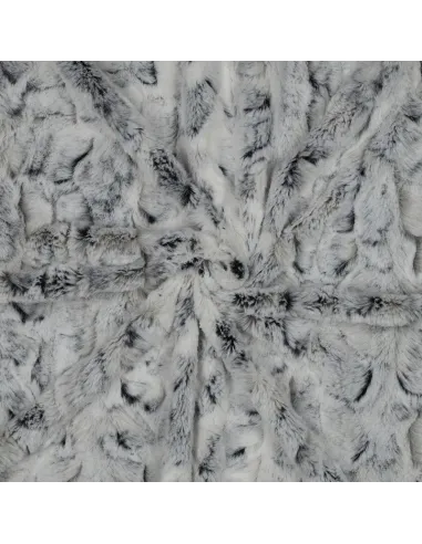 Peau d'animal Noir au Mètre | Zephyr Tissus