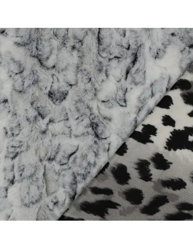 Peau d'animal Noir au Mètre | Zephyr Tissus