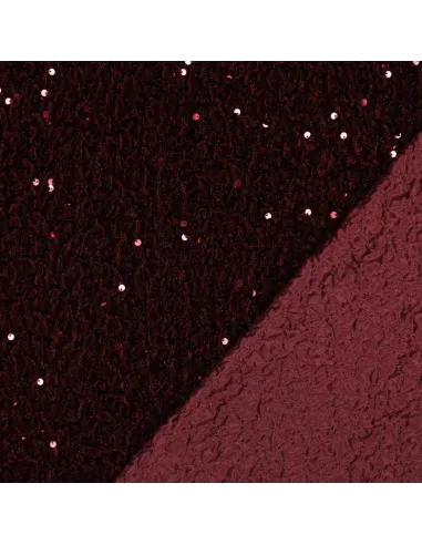 Sequins Bordeaux au Mètre | Zephyr Tissus
