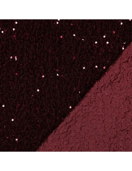 Sequins Bordeaux au Mètre | Zephyr Tissus