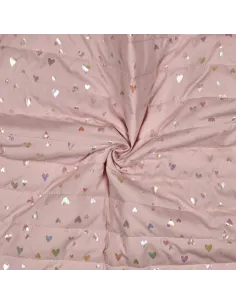 Cœurs Rose Clair au Mètre | Zephyr Tissus 2