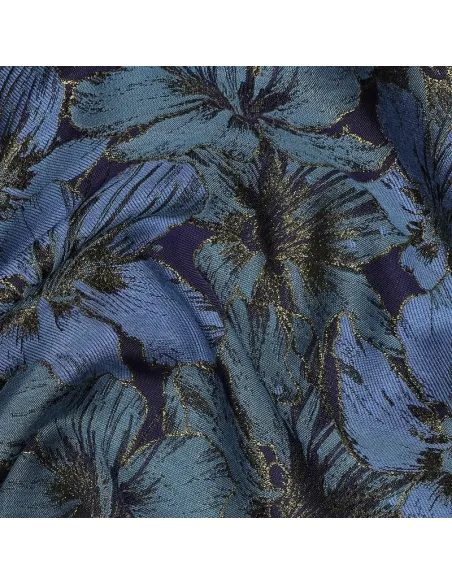 Fleurs Bleu au Mètre | Zephyr Tissus