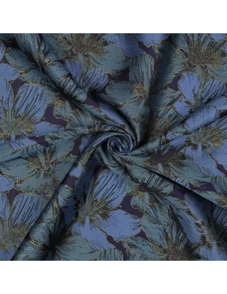 Fleurs Bleu au Mètre | Zephyr Tissus